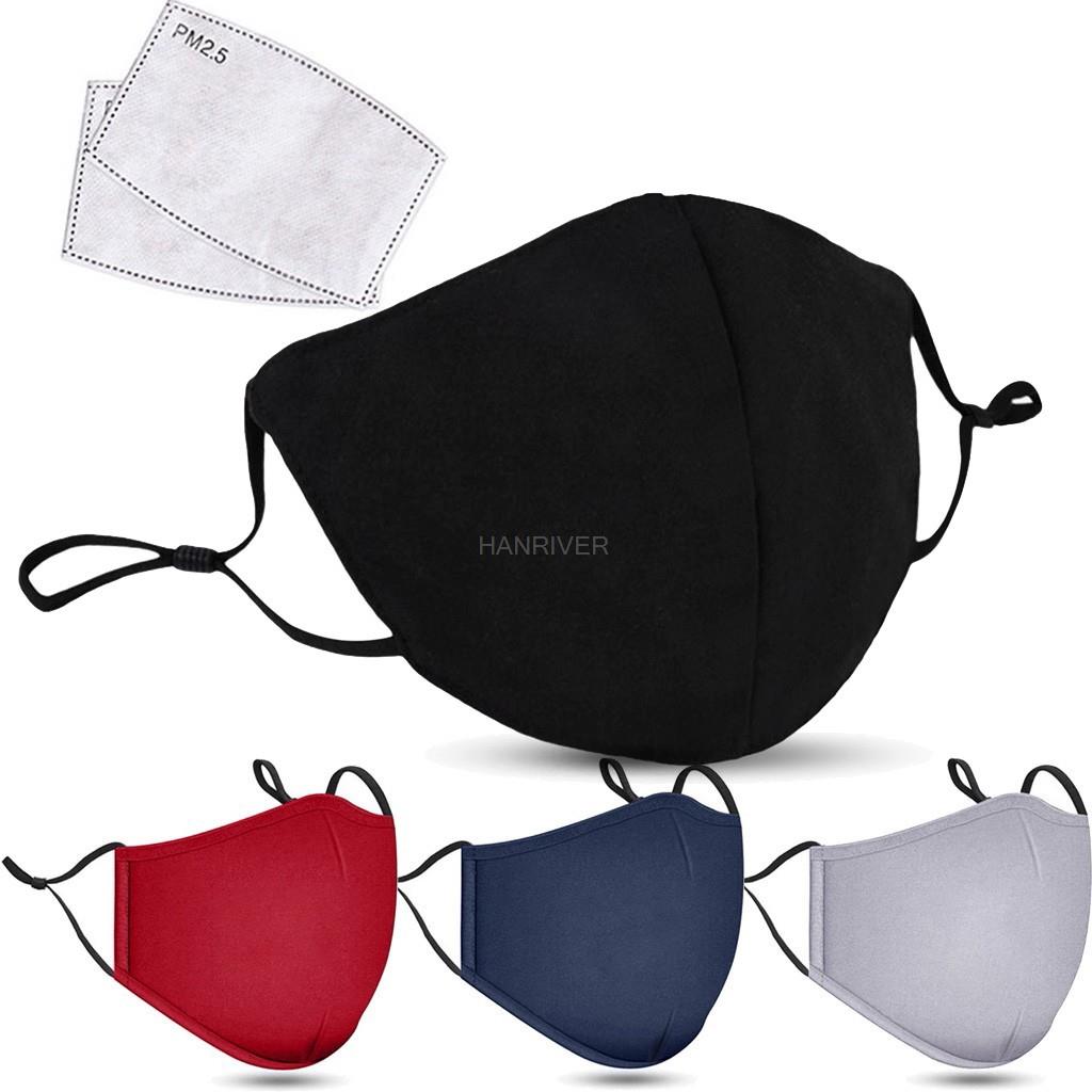 Cotton Face Mask PM2.5 Activat - Cloth Face Mask Washable ulasan dan harga