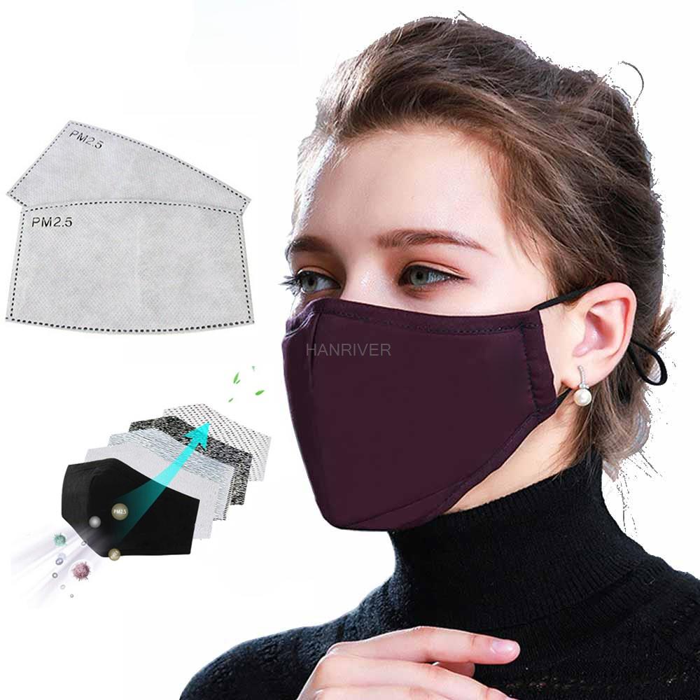 Cotton Face Mask PM2.5 Activat - Cloth Face Mask Washable ulasan dan harga