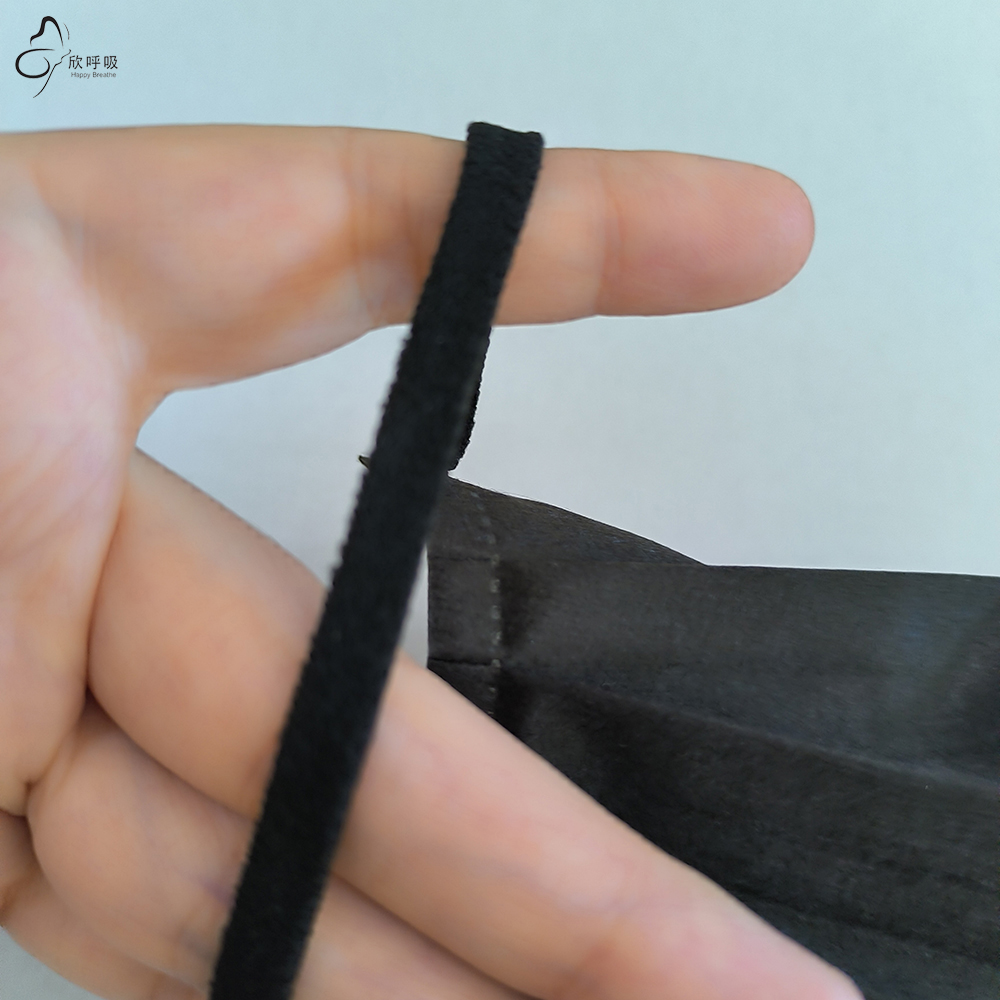Happy Breathe 3-Layer Disposab - Black Face Mask Pack ulasan dan harga