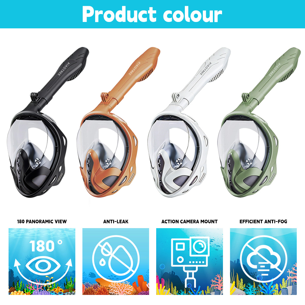 XIAOTREE Full Face Snorkel Mas - Anti Pollution Mask ulasan dan harga