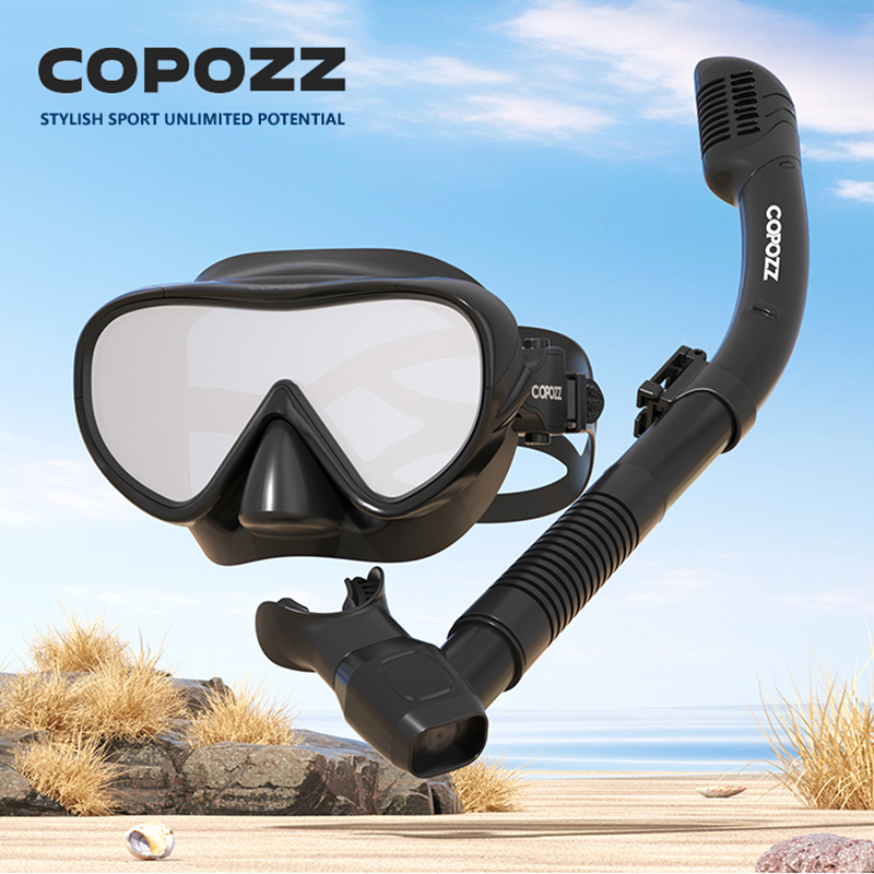 COPOZZ New Diving Mask Full Vi - Anti Pollution Mask ulasan dan harga