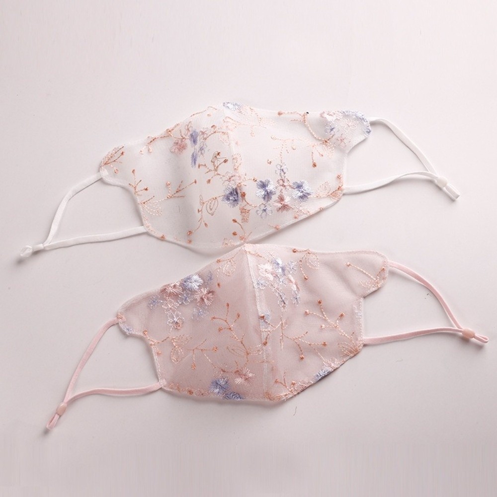 Classical Embroider Flower Vei - Cloth Face Mask Washable ulasan dan harga